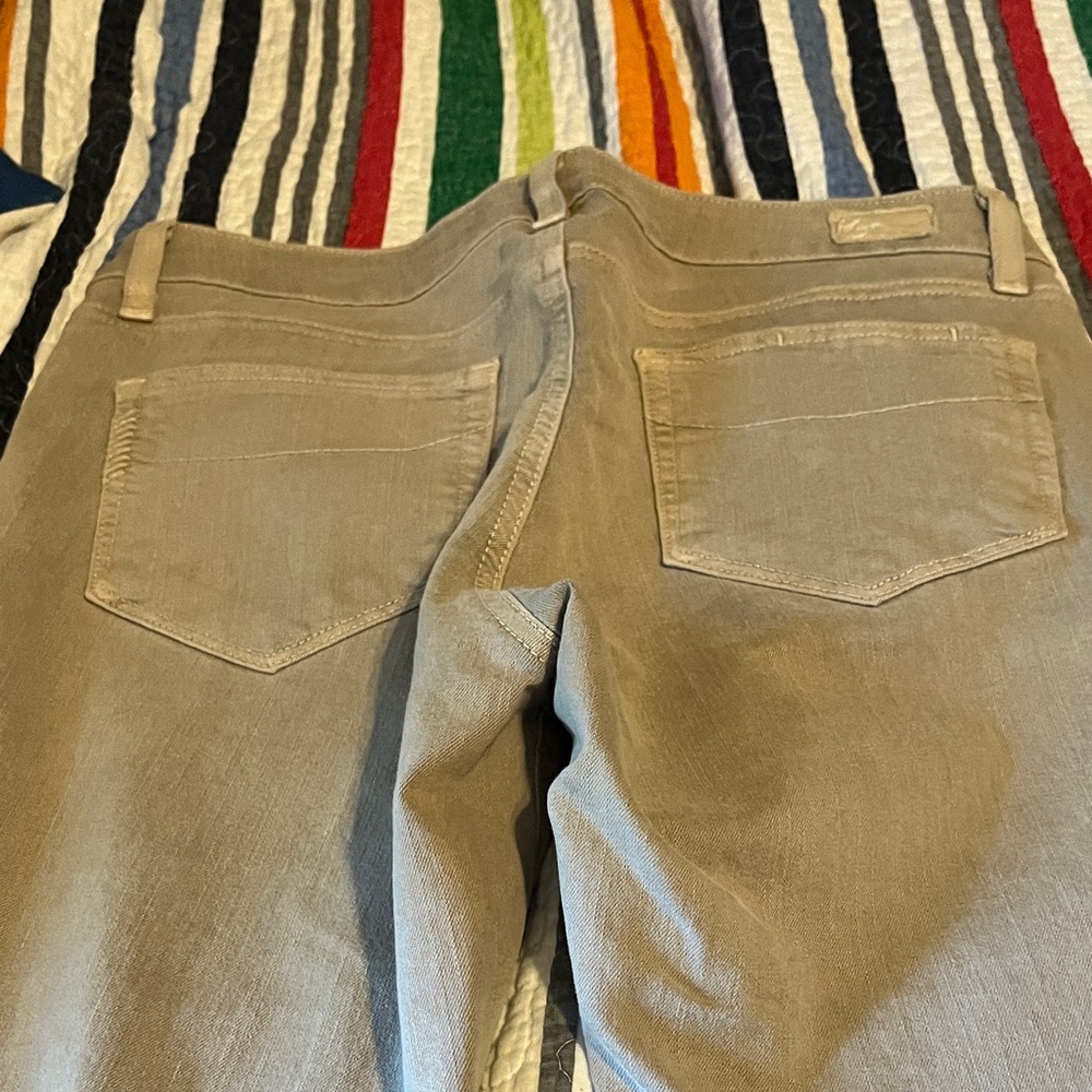 PAIGE Beige Patterned Denim - Picture 8 of 11